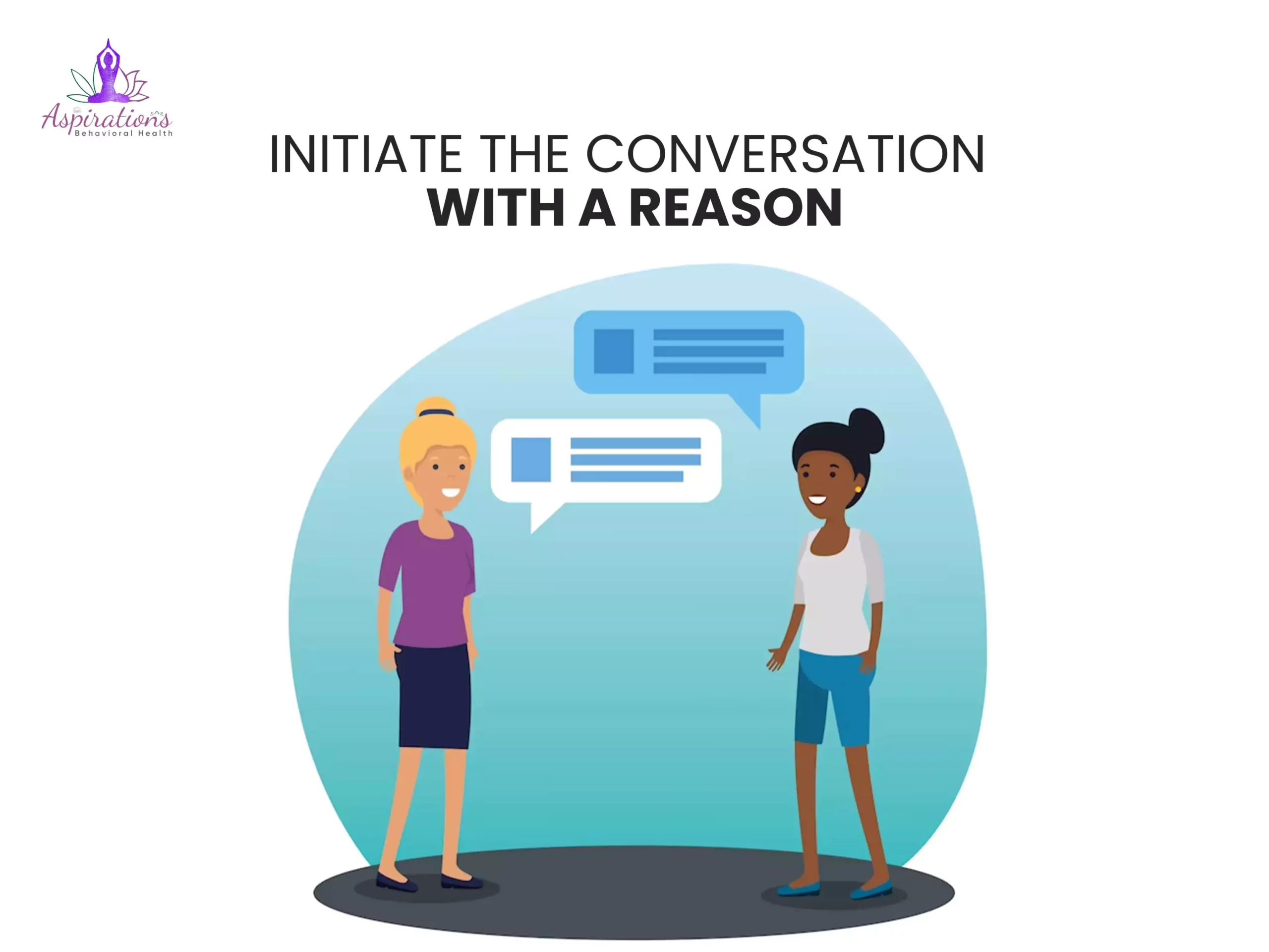 Initiate the Conversation with a Reason: